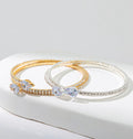 2pcs Rhinestone Decor Bangle