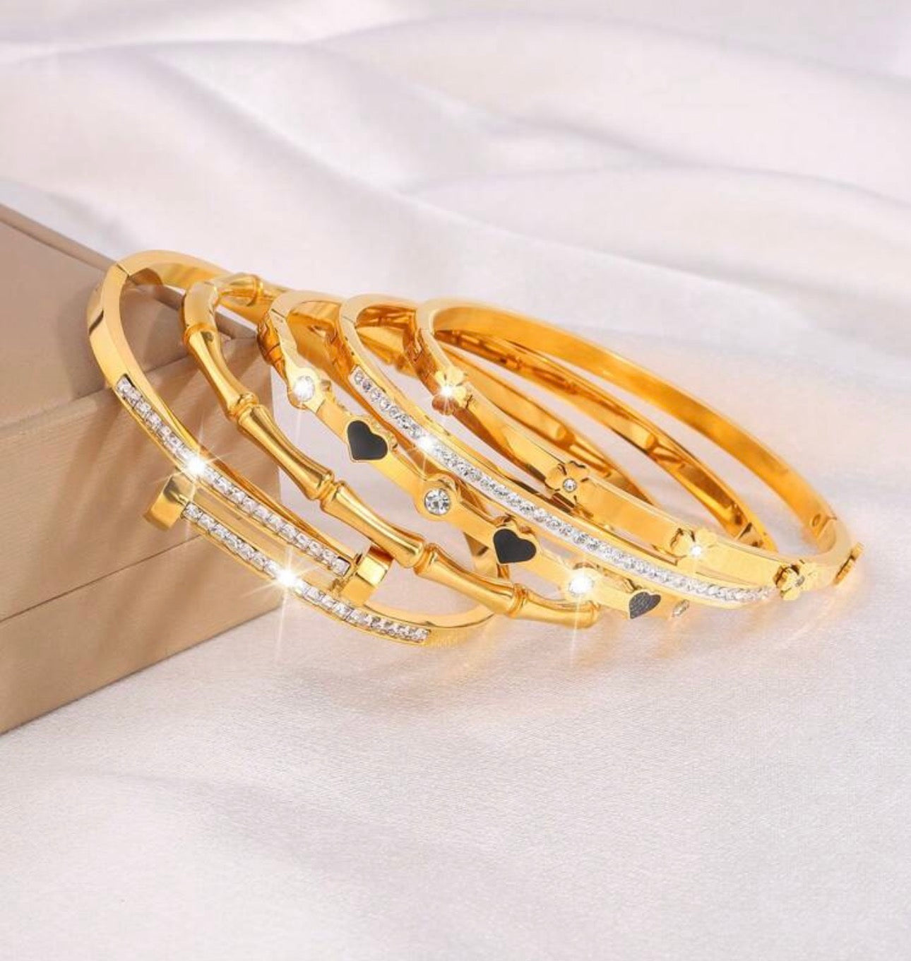 Stainless Steel Bamboo Bracelet