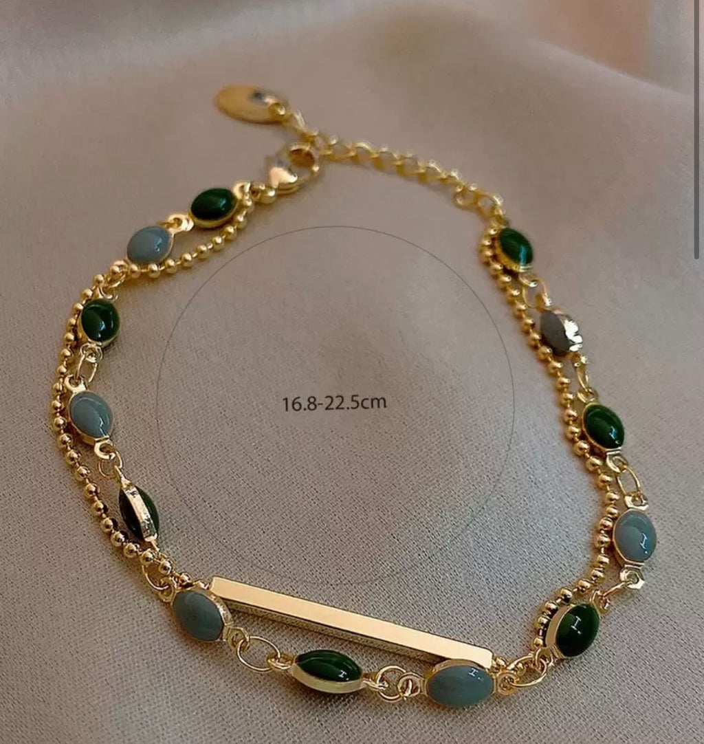 Multi-Layer Vintage Stone Bracelet