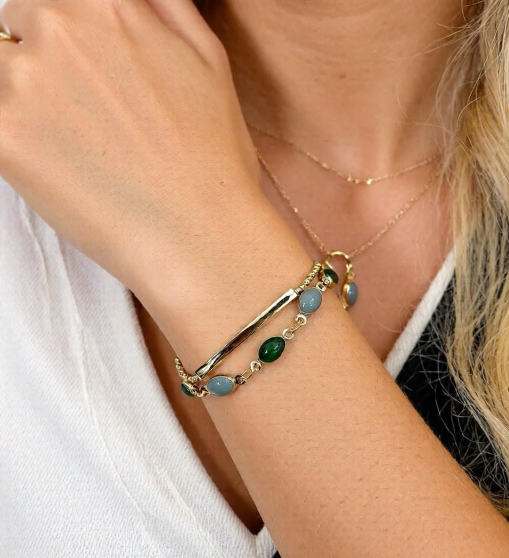 Multi-Layer Vintage Stone Bracelet